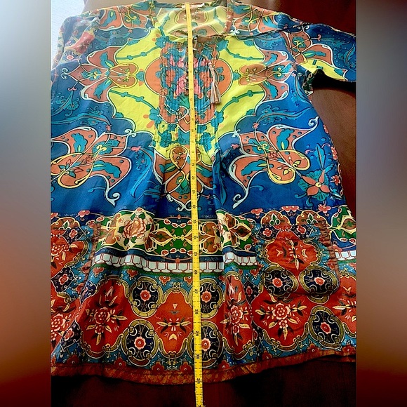 New Johnny Was Valeni Silk Georgette Top Sz S - Picture 13 of 16